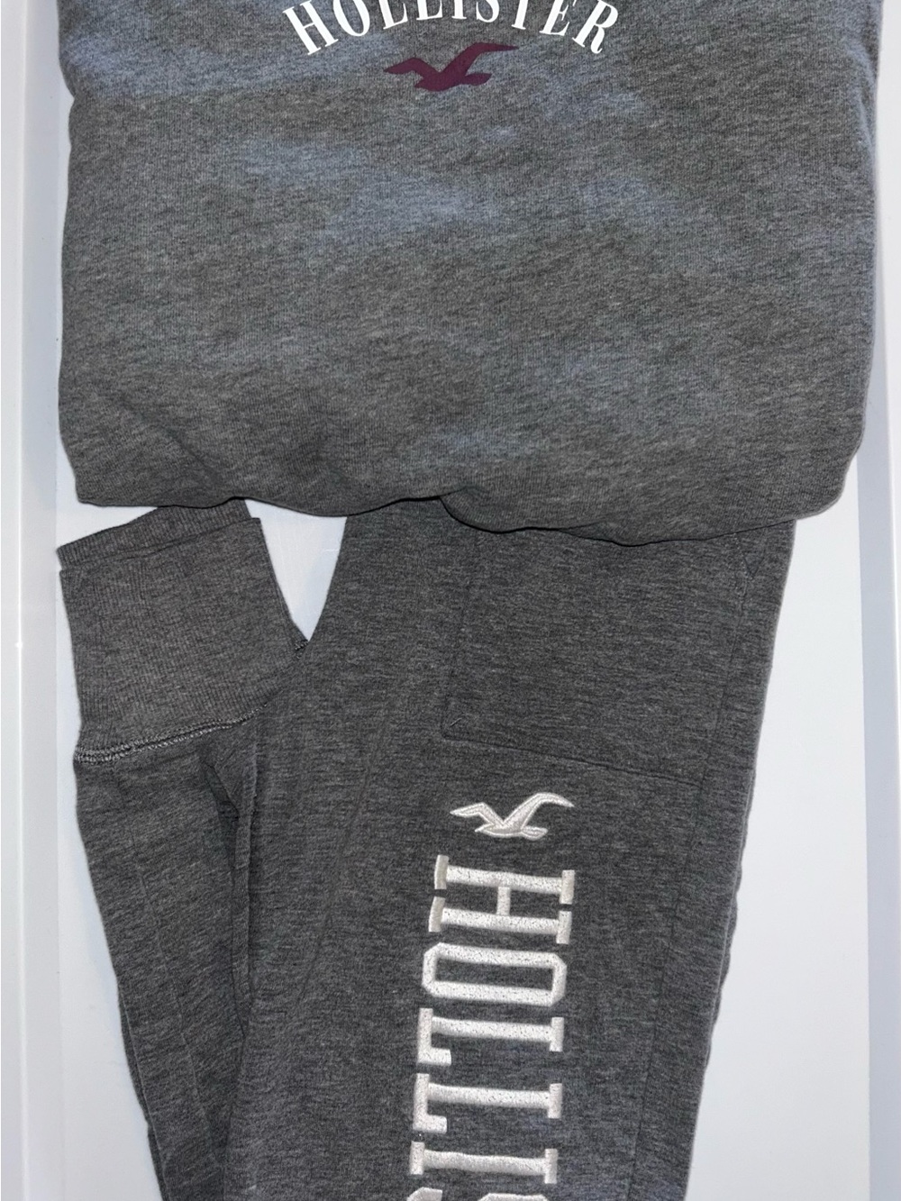 Grey Hollister Hoodie & Jogger Set